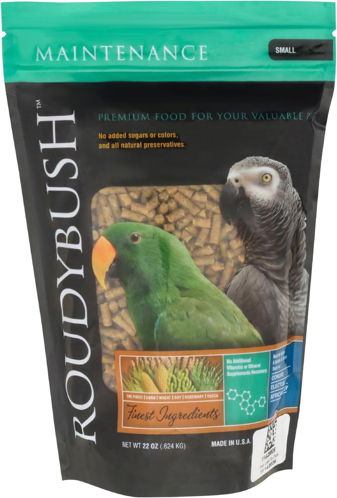 RoudyBush Daily Maintenance Bird Food, Small (22 oz)