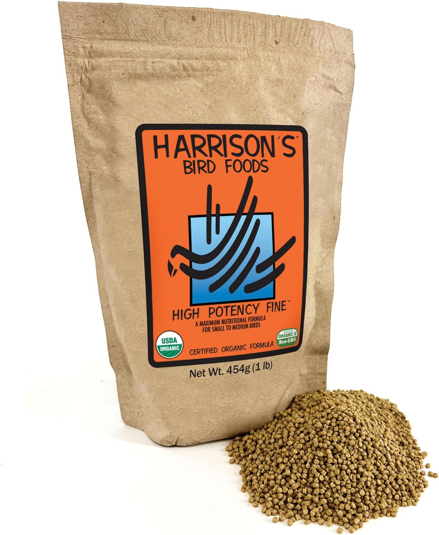 Harrison's High Potency Fine Bird Food, Organic (1 lb)