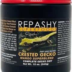 Repashy Crested Gecko MRP Diet - Food 'Mango' Superblend 12 Oz (3/4 lb) 340g JAR