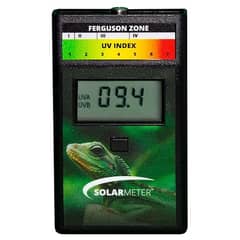 Solarmeter Model 6.5R Reptile UV Index Meter, Handheld Digital Radiometer for Measuring Ultraviolet Light, Measures 280-400 nm with Range from 0-199.9 UV Index, Made in USA, ABS Polymer, Black