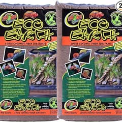 Zoo Med Eco Earth Loose Coconut Fiber Substrate (8 qt, 2-pack)