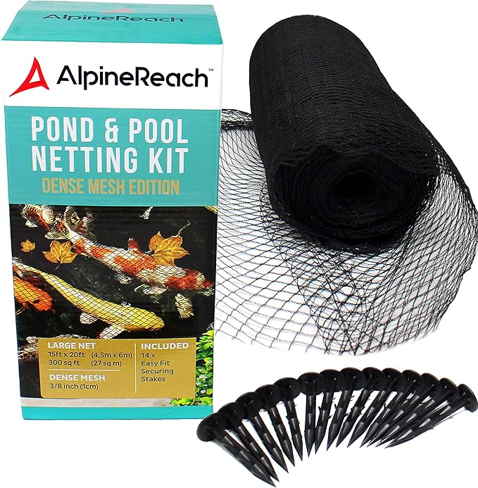 AlpineReach Koi Pond Netting Kit 15 x 20 ft