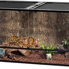 REPTIZOO Large Reptile Terrarium 120 Gallon, Tempered Glass Tank 48" x 24" x 24"