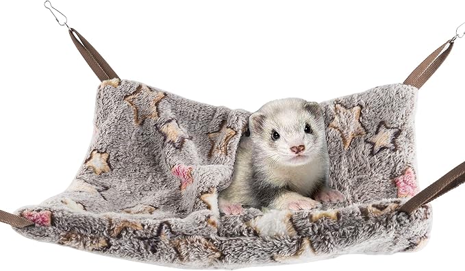 Niteangel Hanging Hammock Nap Sack Swing Bag Pet Sleeper for Ferret Rat Sugar Glider and Other Small Animals