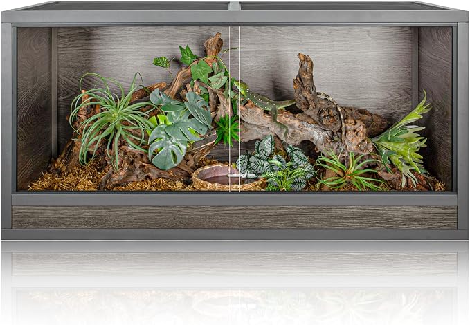 120 Gallon Wooden Reptile Terrarium, 48 x 24 x 24 in