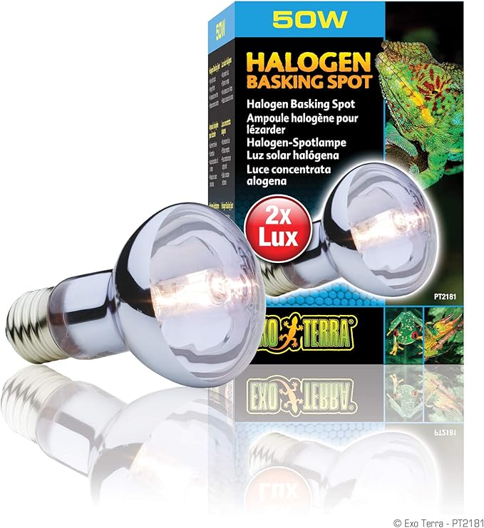 Exo Terra Sun Glo Halogen Basking Spot Lamp, 50W