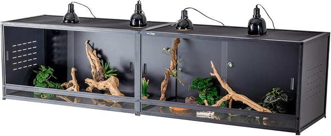 ToxiRium 8ft PVC Modular Reptile Enclosure (8x2x2ft, 240 Gallon)