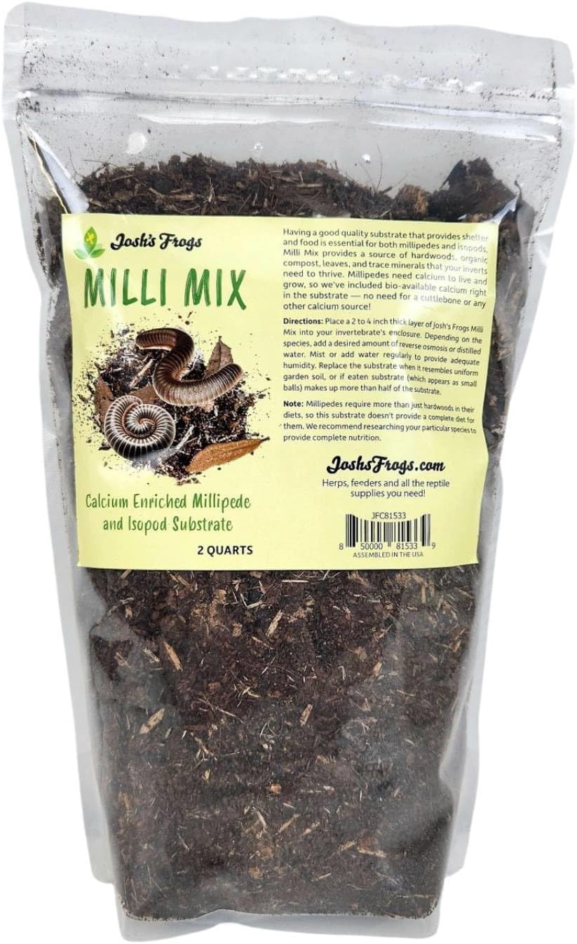 Josh's Frogs Milli Mix Millipede and Isopod Substrate, 2 Quarts