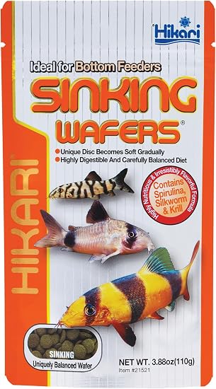 Hikari Tropical Sinking Wafers for Catfish, Loaches and Bottom Feeders, 3.88 oz