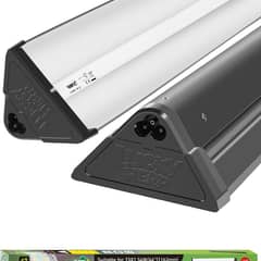 LUCKY HERP T5 Reptile Light Fixture Combo Kit 54W, UVB Reptile Light Fixture with Desert UVB 10.0 46" Fluorescent Tube
