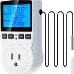 MakerHawk TC816 Digital Temperature Controller Thermostat Timer, 1800W 120V 15A