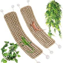 Bearded Dragon Hammock Kit, Natural Seagrass Fiber (2 Pack)