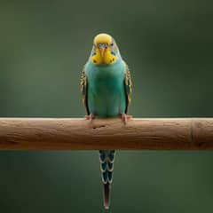 Close-up of a budgerigar's cere showing its color and texture in natural light
